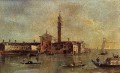 Ansicht der Insel von San Giorgio in Alga Venedig Venezia Schule Francesco Guardi